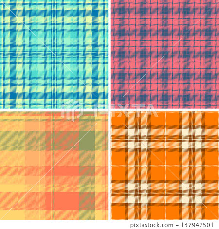 New Year plaid set built for social media visuals. Festive tartan backgrounds enhance posts and stories. Vector flexibility fits formats. New Year plaid set built for social media visuals. Festive tartan backgrounds enhance posts and stories. Vector flexibility fits formats. 137947501