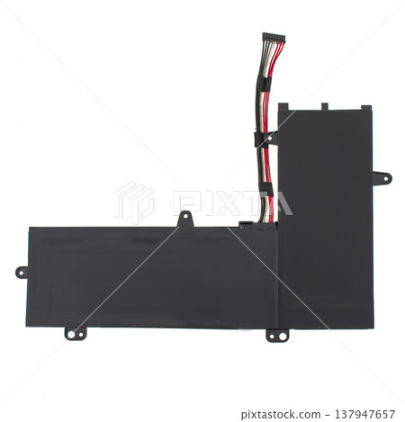 Laptop battery, laptop spare part, isolated on white background Laptop battery, laptop spare part, isolated on white background 137947657