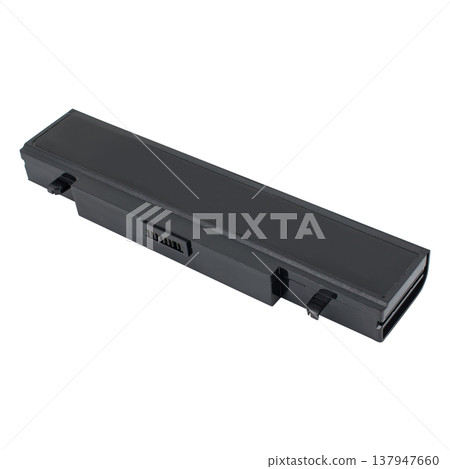 Laptop battery, laptop spare part, isolated on white background Laptop battery, laptop spare part, isolated on white background 137947660