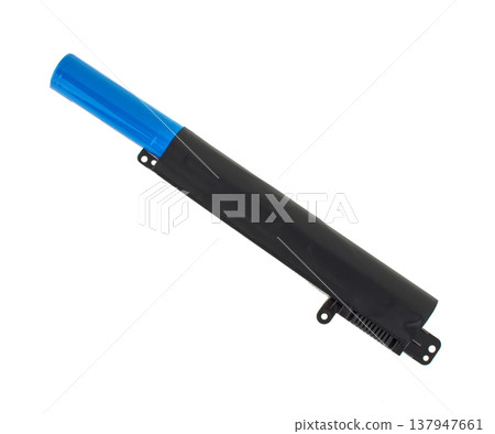 Laptop battery, laptop spare part, isolated on white background Laptop battery, laptop spare part, isolated on white background 137947661