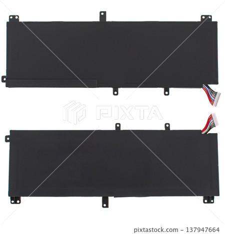 Laptop battery, laptop spare part, isolated on white background Laptop battery, laptop spare part, isolated on white background 137947664