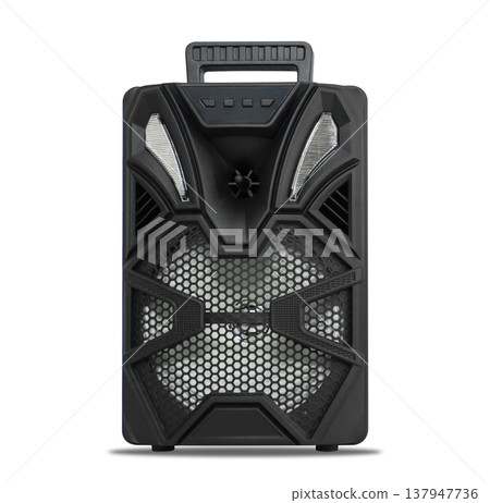 speaker, sound system for listening to music, on a white background speaker, sound system for listening to music, on a white background 137947736
