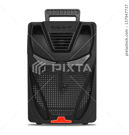 speaker, sound system for listening to music, on a white background speaker, sound system for listening to music, on a white background 137947737