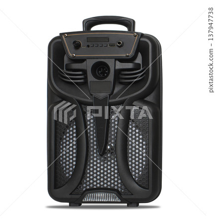 speaker, sound system for listening to music, on a white background speaker, sound system for listening to music, on a white background 137947738