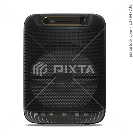 speaker, sound system for listening to music, on a white background speaker, sound system for listening to music, on a white background 137947739