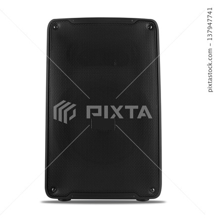 speaker, sound system for listening to music, on a white background speaker, sound system for listening to music, on a white background 137947741