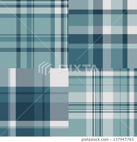 Plaid collection designed for blankets and throws. Cozy tartan textures suit home interiors. Seamless vectors ensure smooth repetition. Plaid collection designed for blankets and throws. Cozy tartan textures suit home interiors. Seamless vectors ensure smooth repetition. 137947763