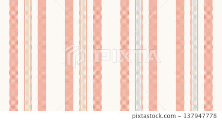 Cuality textile lines seamless, sketch vector fabric pattern. T0s texture stripe vertical background in white and red colors. 137947778