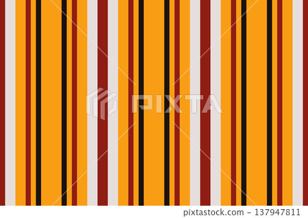Symmetry lines seamless vertical, latin vector textile fabric. Conceptual stripe texture pattern background in bright and red colors. 137947811