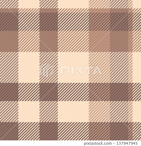 Amazing seamless plaid vector, unique tartan fabric pattern. Furniture texture textile check background in light and pastel colors. 137947945