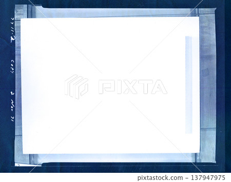 Vintage film slide frame with a white blank center for copy space on a blue background. Retro 1970s aesthetic with a date stamp 2 Nov 71, light leaks, and film grain. Ideal for photo overlays. Vintage film slide frame with a white blank center for copy space on a blue background. Retro 1970s aesthetic with a date stamp 2 Nov 71, light leaks, and film grain. Ideal for photo overlays. 137947975