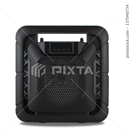 acoustic system, acoustic speakers, on a white background acoustic system, acoustic speakers, on a white background 137948734