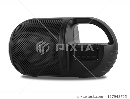 acoustic system, acoustic speakers, on a white background 137948735
