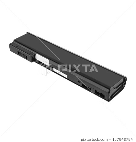 laptop battery, laptop spare part, isolated on white background laptop battery, laptop spare part, isolated on white background 137948794