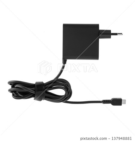 laptop power adapter, power supply, laptop accessory, on a white background 137948881