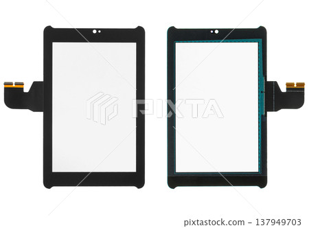 touchscreen for phone, spare part for phone, isolated on white background 137949703