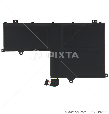 laptop battery, laptop spare part, isolated on white background 137949715