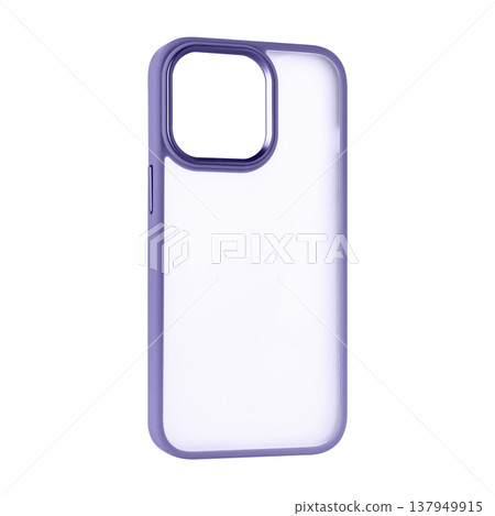 silicone phone case, phone accessory, on white background 137949915