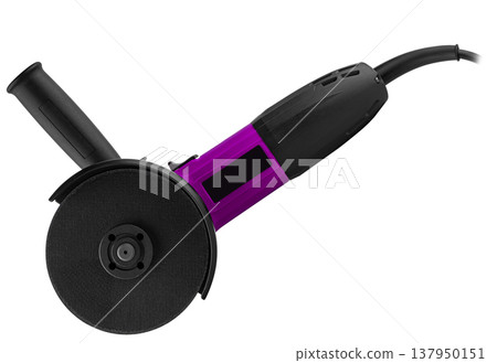 Angle grinder, power tool, on a white background in isolation Angle grinder, power tool, on a white background in isolation 137950151