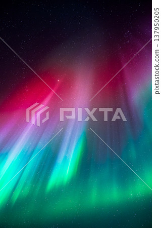 極光夜空,極光落下的那一刻 極光夜空,極光落下的那一刻 137950205