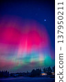 Rainbow-like aurora 137950211