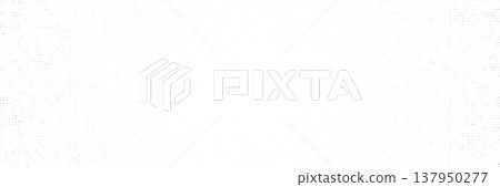 Abstract white background with subtle dotted pattern. Minimal clean texture with soft geometric grid. Wide modern light design for business or technology. Vector illustration 137950277