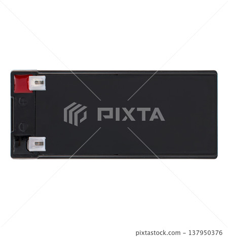 industrial gel battery, isolated on white background 137950376