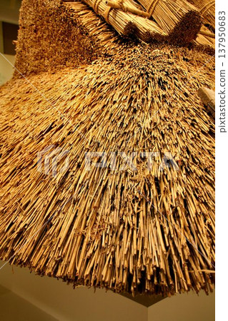 日本用於保護其獨特木結構的傳統技術之一，被稱為“傳統建築工藝”，是…【茅草屋頂】 137950683