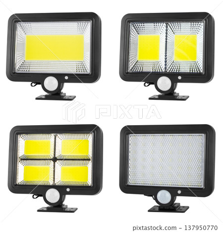 LED wall-mounted lantern, on white background in insulation LED wall-mounted lantern, on white background in insulation 137950770