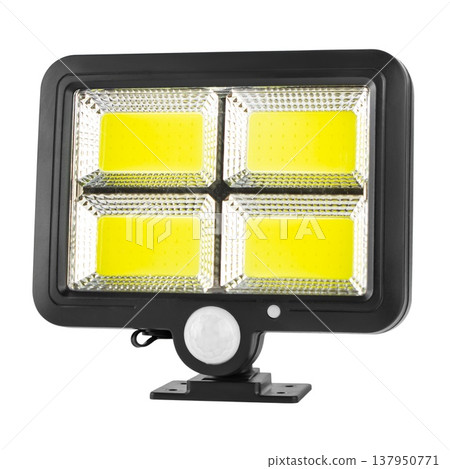LED wall-mounted lantern, on white background in insulation LED wall-mounted lantern, on white background in insulation 137950771
