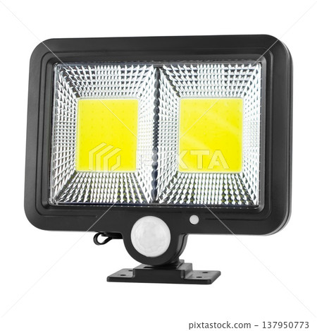 LED wall-mounted lantern, on white background in insulation LED wall-mounted lantern, on white background in insulation 137950773