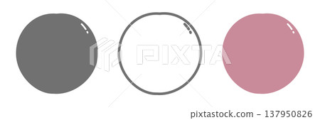 Plum icon set: Black and white, line art, and color. Plum icon set: Black and white, line art, and color. 137950826