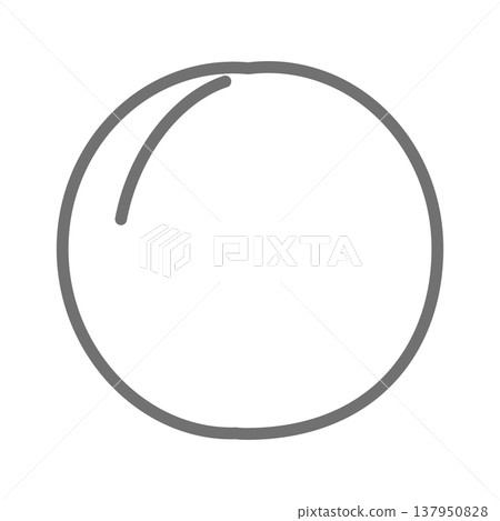 A simple line icon of apricot A simple line icon of apricot 137950828