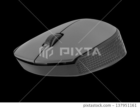 Wireless optical mouse for computer, white background in isolation Wireless optical mouse for computer, white background in isolation 137951161