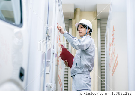 Truck inspectors Truck inspectors 137951282