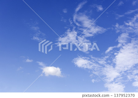 Early autumn sky, a landscape of clouds 137952370