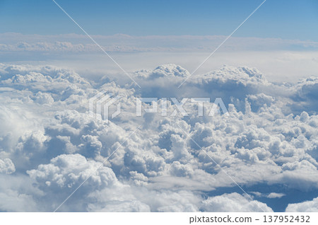 The majestic clouds viewed from above: a skyscape. The majestic clouds viewed from above: a skyscape. 137952432