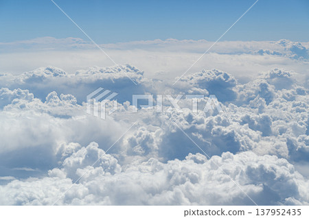 The majestic clouds viewed from above: a skyscape. The majestic clouds viewed from above: a skyscape. 137952435