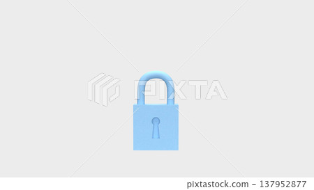 Secure Data Protection and Digital Privacy Lock Concept 3d render. Secure Data Protection and Digital Privacy Lock Concept 3d render. 137952877