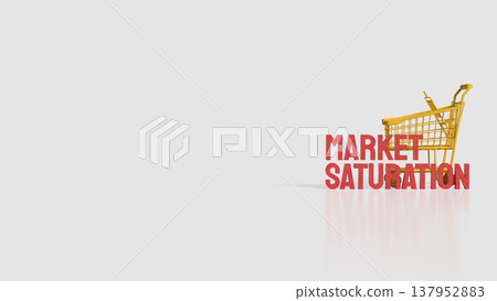 Market Saturation Retail Competition and Consumer Demand Concept 3d render. Market Saturation Retail Competition and Consumer Demand Concept 3d render. 137952883