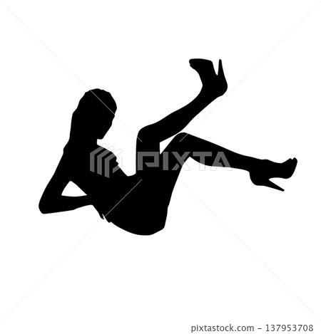 性感的女人剪影姿勢 性感的女人剪影姿勢 137953708