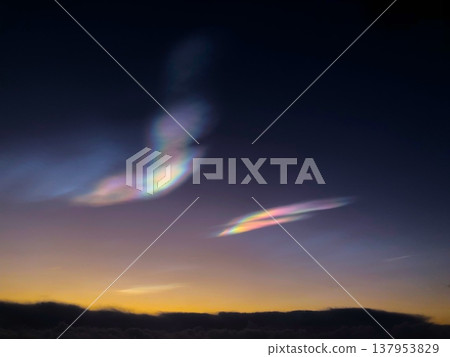 Iceland, Nacreous Clouds 137953829