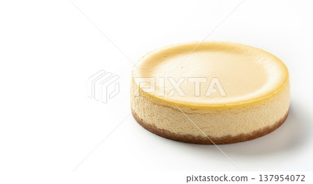 Advertisement image for cheesecake with copy space, simple and stylish dessert background, high resolution. 137954072