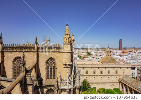 Exterior view of the church in Granada, Spain 137954635