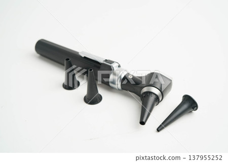 Otoscope for audiologist or ENT doctor use otoscope checking ear and treate hearing loss problem. Otoscope for audiologist or ENT doctor use otoscope checking ear and treate hearing loss problem. 137955252