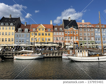 Nyhavn, Copenhagen, Denmark: A row of colorful buildings Nyhavn, Copenhagen, Denmark: A row of colorful buildings 137955481