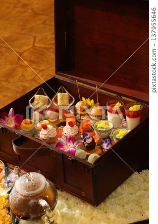 Vivid and luxurious afternoon tea images Vivid and luxurious afternoon tea images 137955646