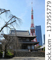 Tokyo Tower seen from Zojoji Temple 137955779