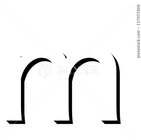 Black 3D letter "m" with shadow design, shadowed black "m" typography material, black "m" expressed in 3D lettering Black 3D letter "m" with shadow design, shadowed black "m" typography material, black "m" expressed in 3D lettering 137955808