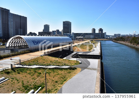 東京江東區有明海濱公園及週邊街景 137955961